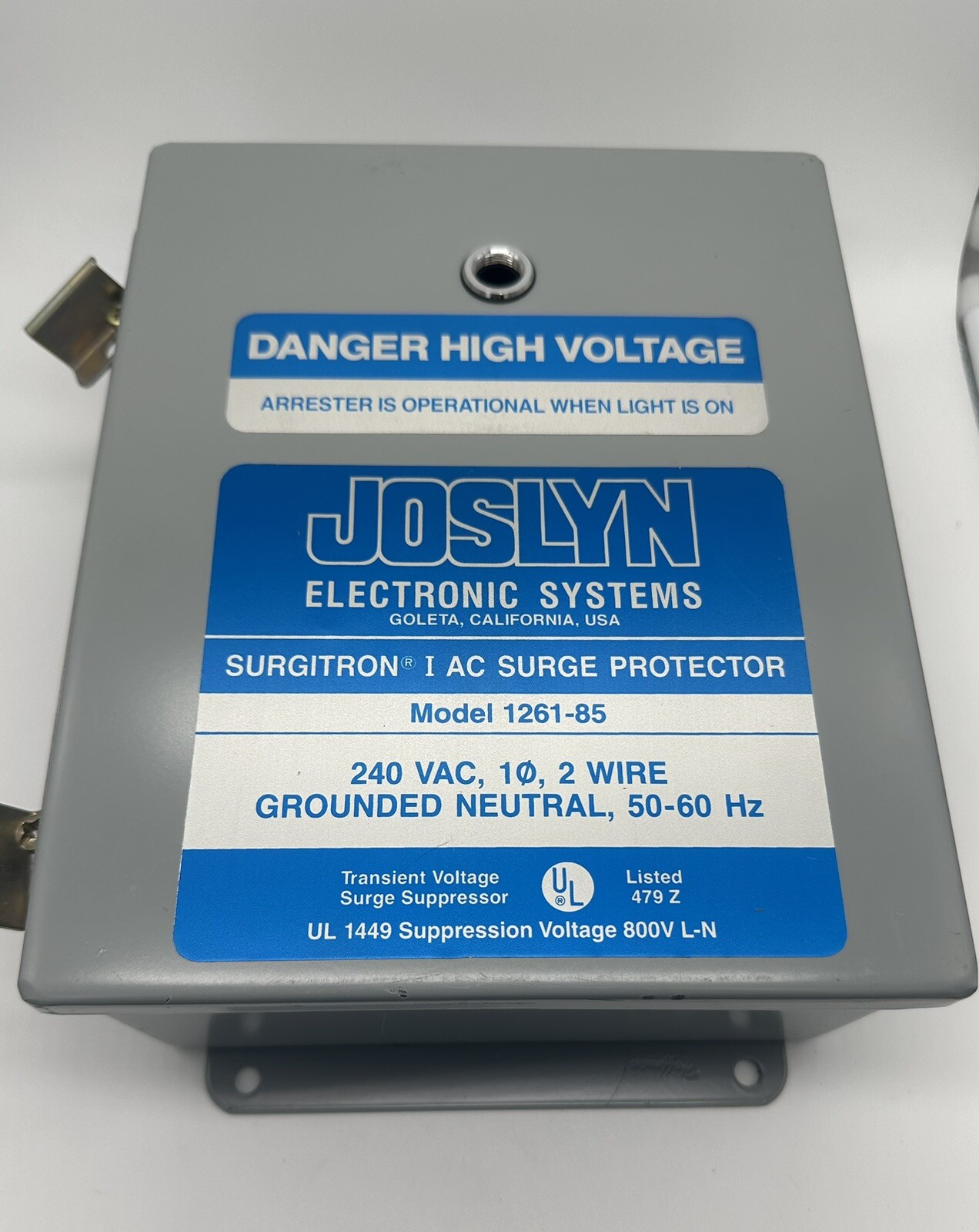 joslyn electronic systems surgitron surge protector model 1261-85 240 VAC 50-60h
