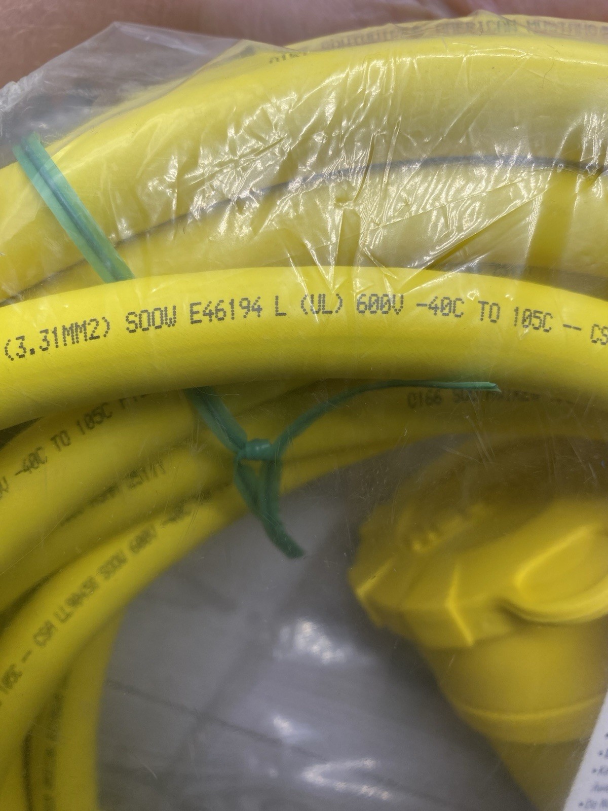 Ericson 2310PW6P123B Cord set IP69K WATERTIGHT 12/3 SOW 50FT L5-20P L5-20C NEW