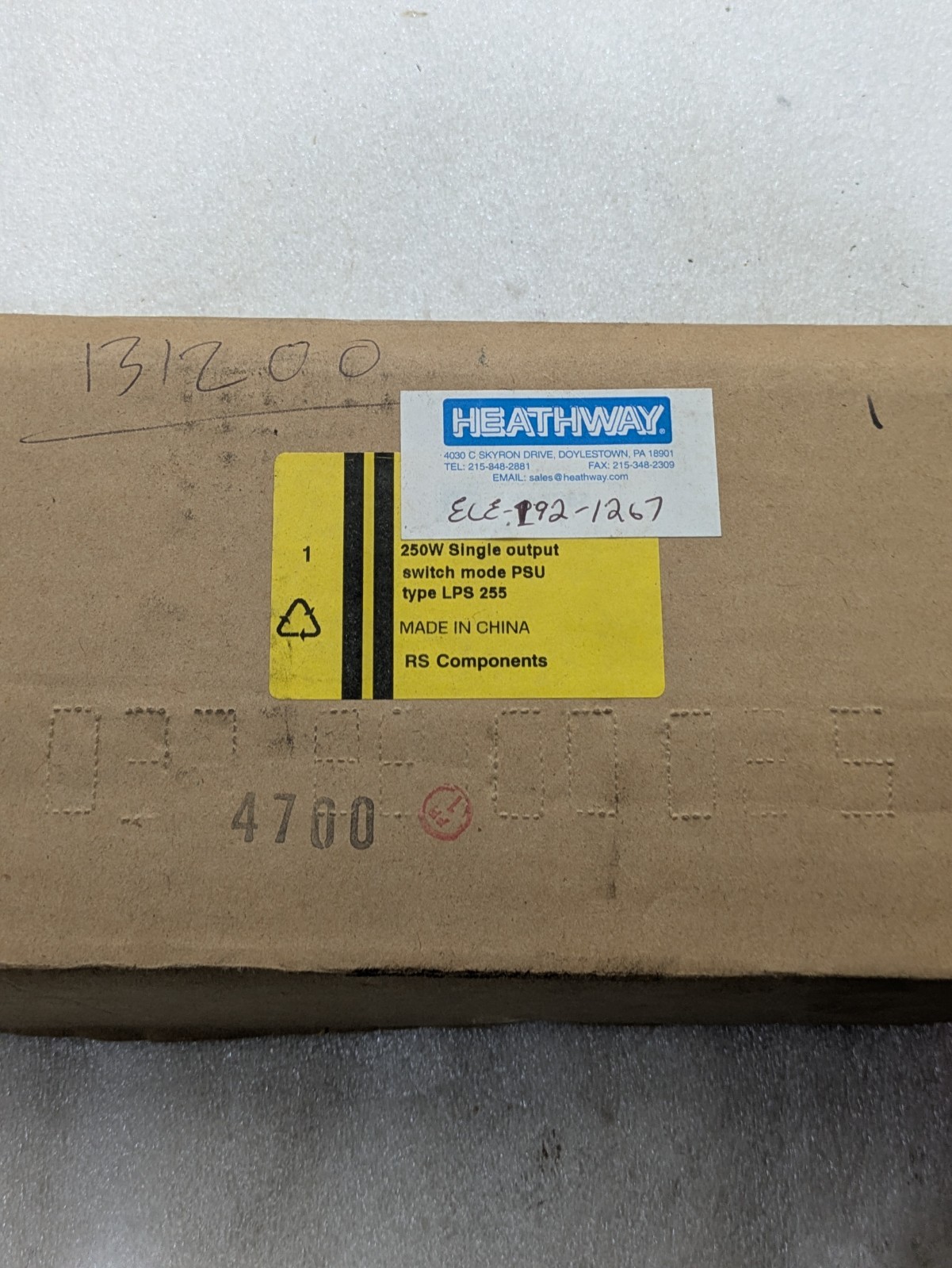 ASTEC 250W Single output switch mode PSU type LPS 255