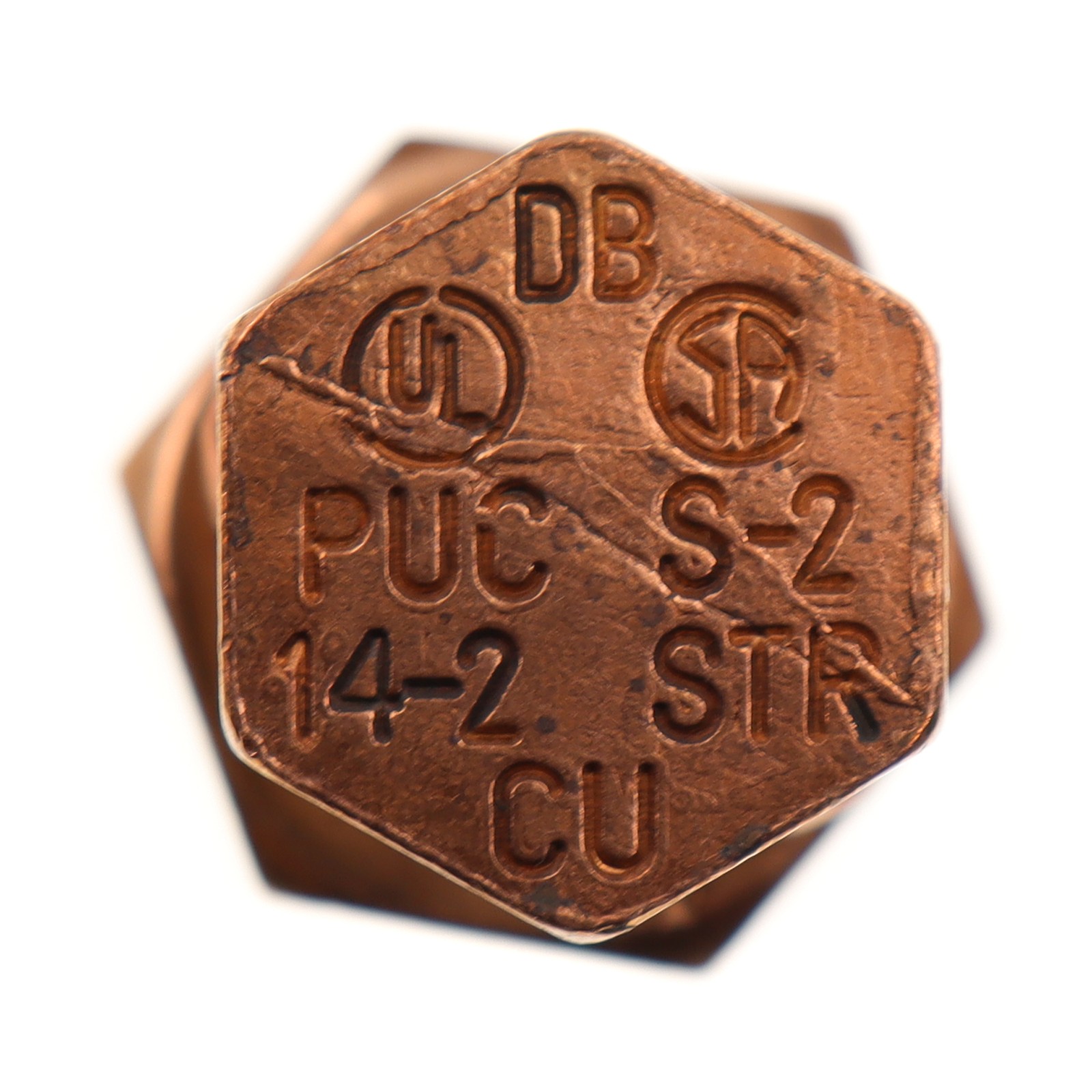 PENN-UNION S-2 MECHANICAL CABLE COPPER SPLIT BOLT CONNECTOR, 2-AWG