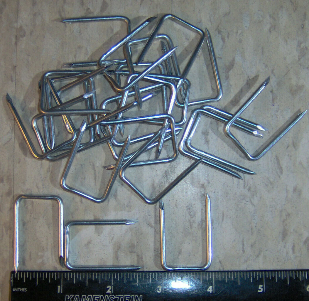 25 count 3/4″ x 1 3/8″ long Steel ELECTRIC SERVICE CABLE STAPLES 6-3 SEU King