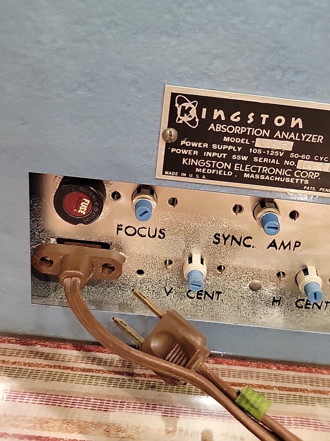 Vintage Kingston Absorption Analyzer VS4-C1 Kingston Electronic Corporation