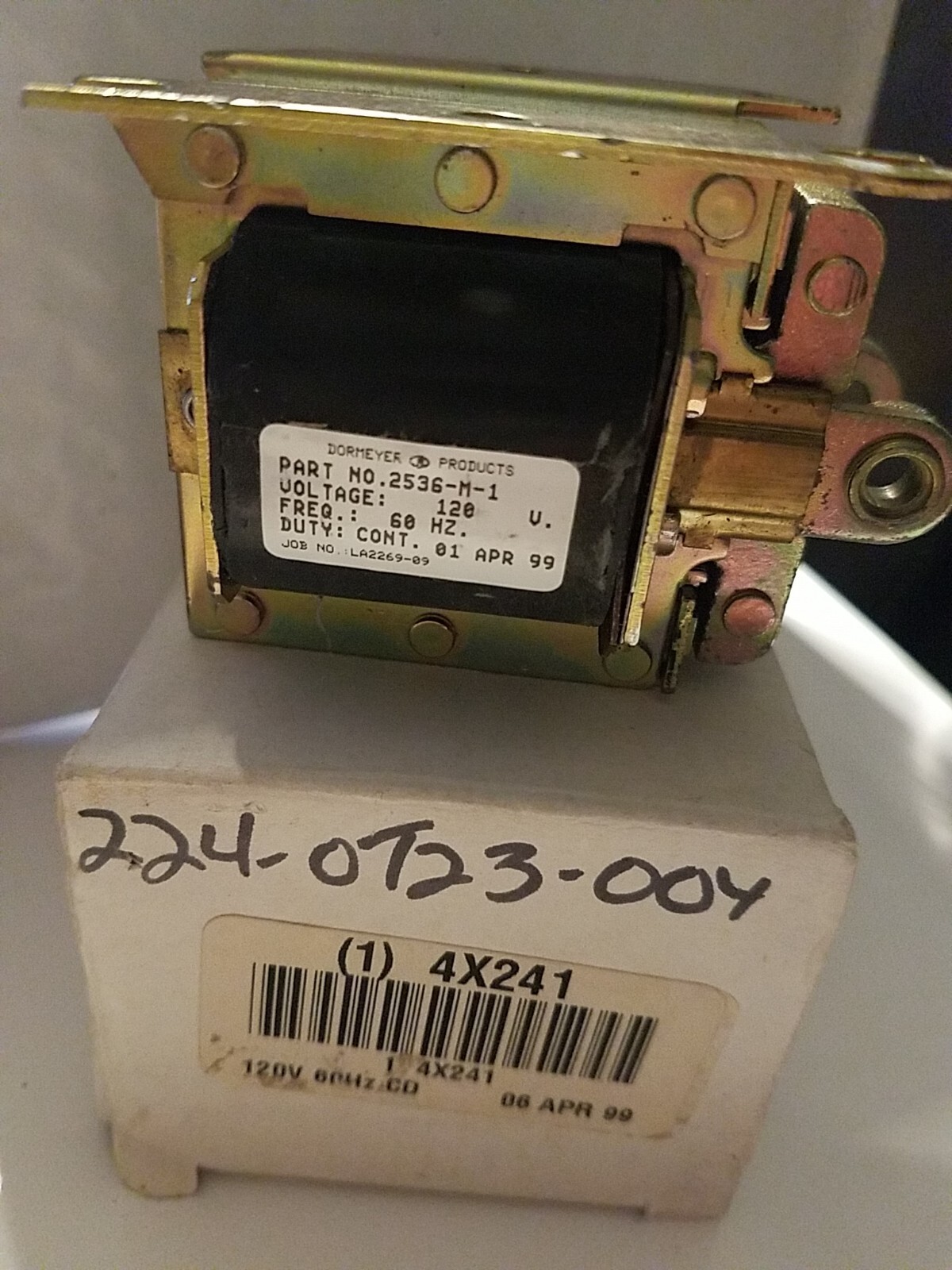 DORMEYER 2536-M-1 Solenoid,Laminated,1/8 – 1 in,Continuous