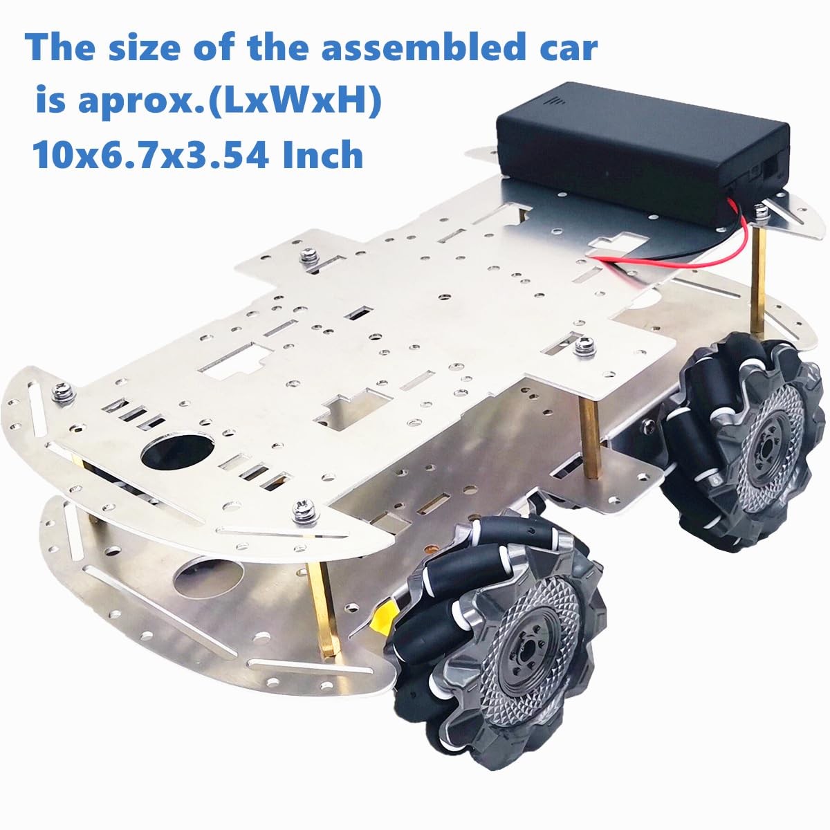 DIY Mecanum Wheel Robot Car Kit 4WD Metal Chassis With Encoder For Arduino