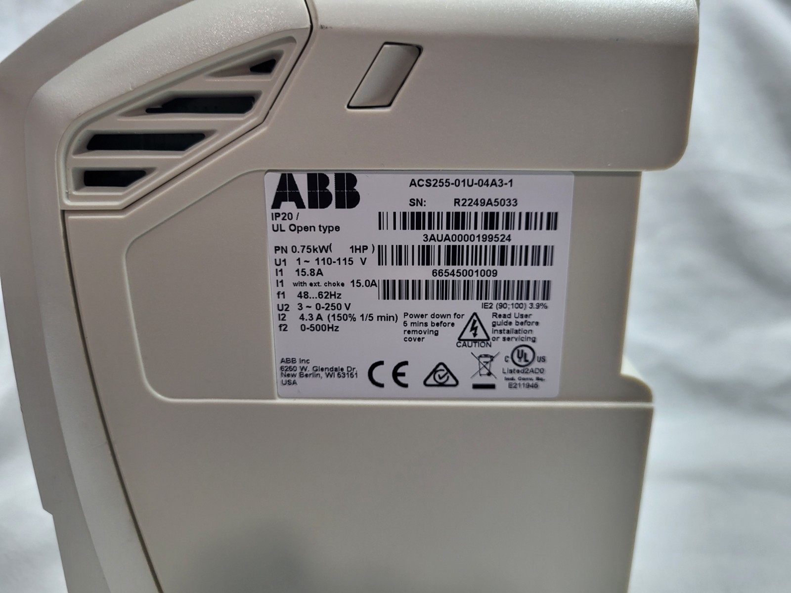 ABB ACS255-01U-02A3-1 / ACS25501U02A31