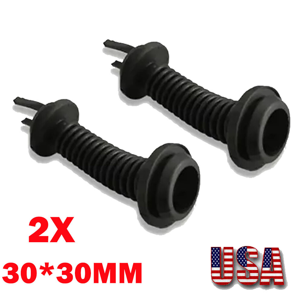 2 Pack 30*30mm Car Harness Wiring Door Tube Rubber Sleeve Dust-proof Tubes HOT
