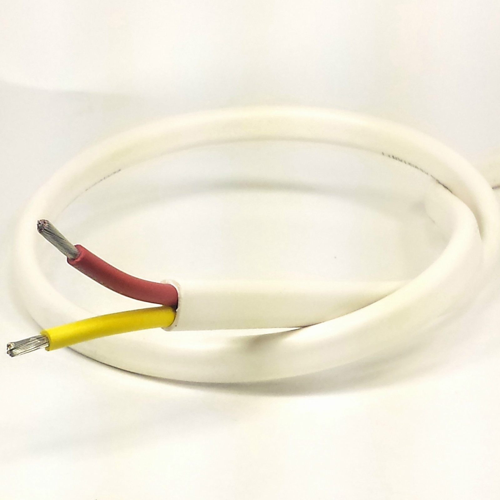 14/2 AWG Gauge Marine Grade Wire Boat Cable Tinned Copper Flat Red/Yellow