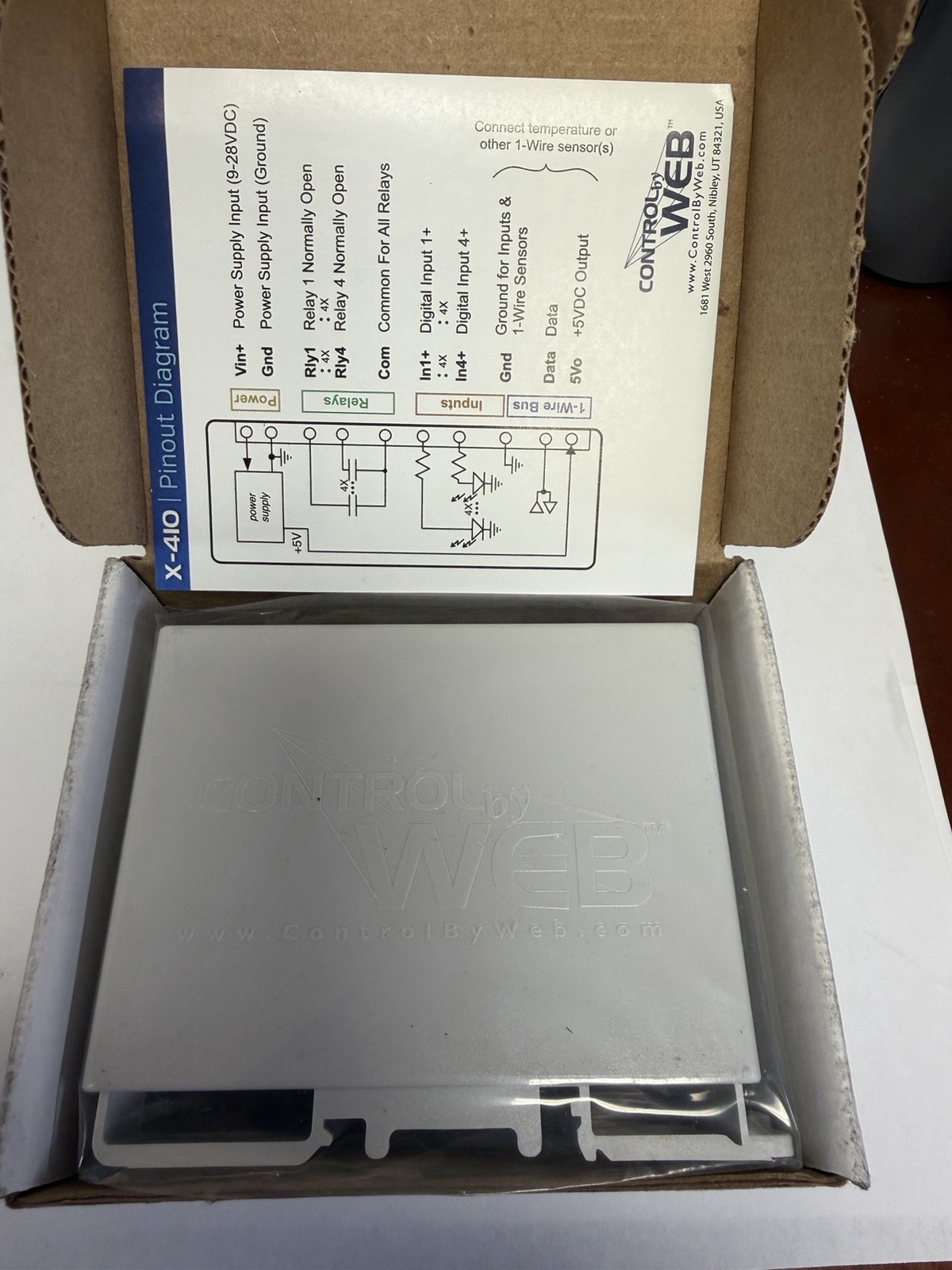 New Control By Web X-410 -I Edge Programmable Controller In Box