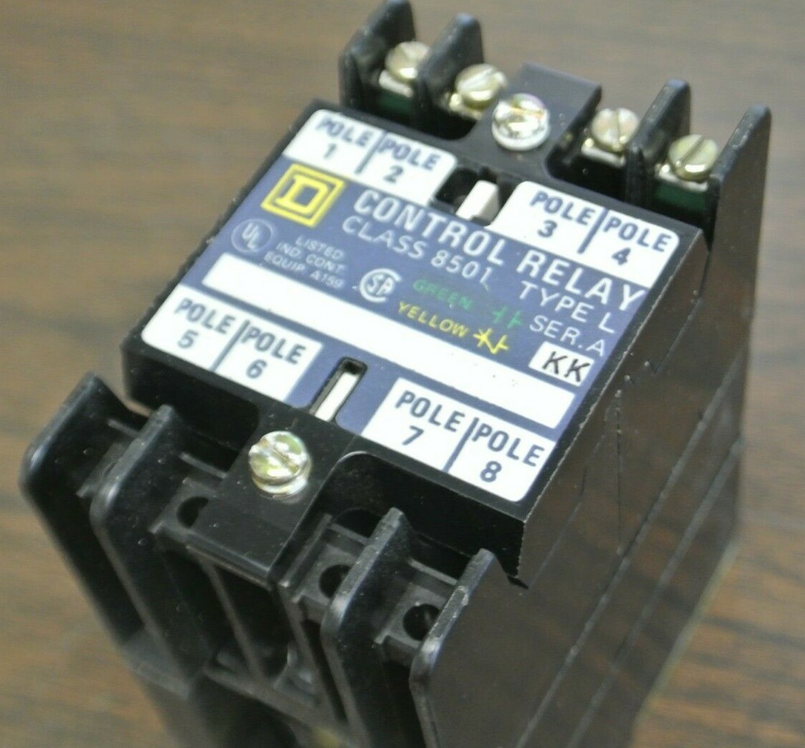 SQUARE D 8501 LO-20 / AC MAGNETIC RELAY / 110-120V/ 2 N.O. / 0 N.C. NEW SURPLUS