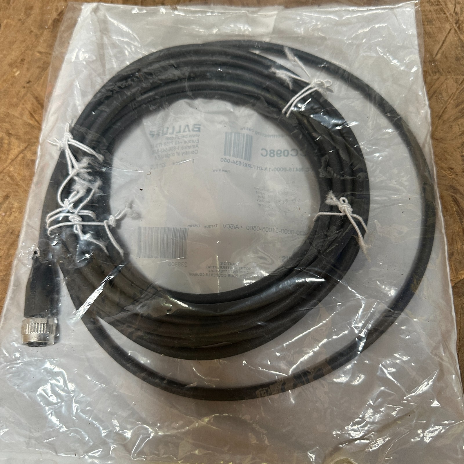 BALLUFF BCC098C BCC M415-0000-1A-017-PX0534-050 SINGLE-ENDED CORDSET 306456