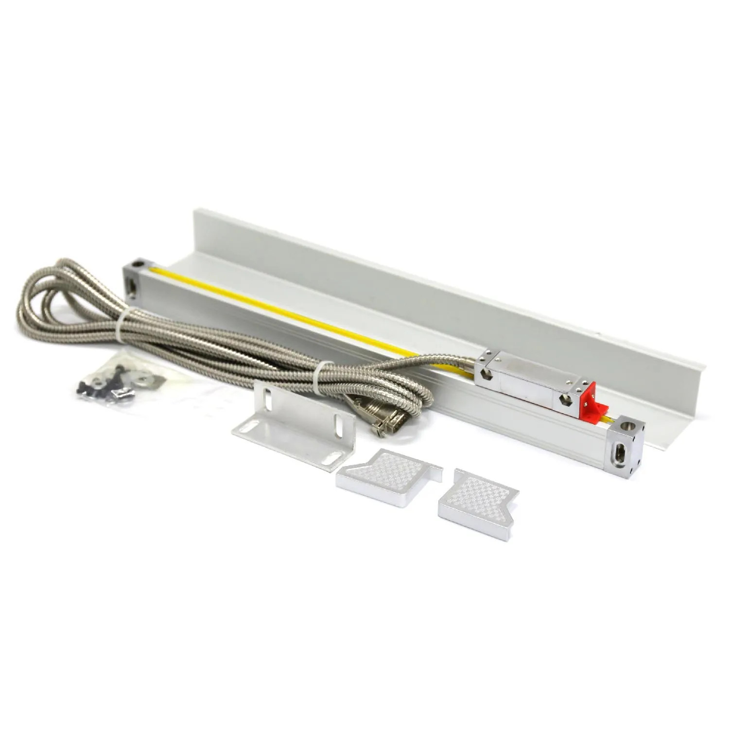 High Precision Linear Encoder Grating Ruler Sensor Tool 0.005mm TTL 50-350 400mm