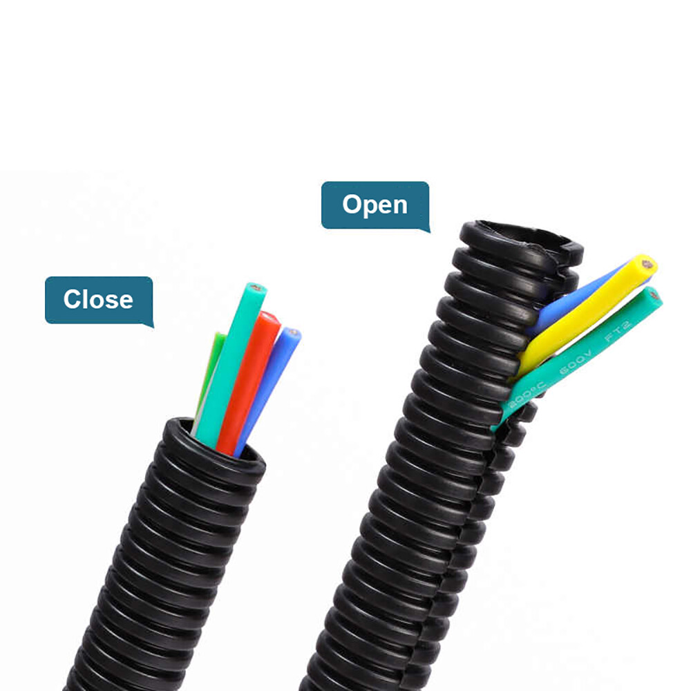 Conduit Split & Non Split Cable Tidy Flexible Tube Convoluted Protection Tubing