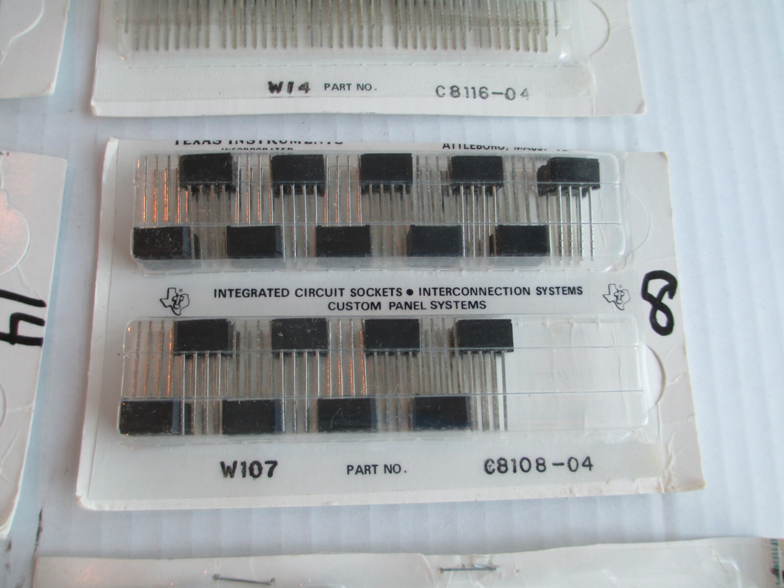 Mix Lot of Texas Instruments Integrated Circuit Sockets Connectors B44