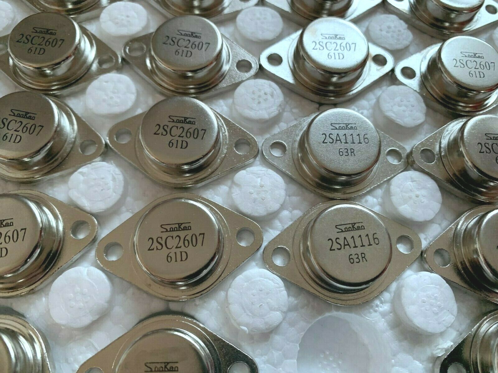 2 PAIRS 2SC2607+2SA1116 Original Sanken New Silicon Transist