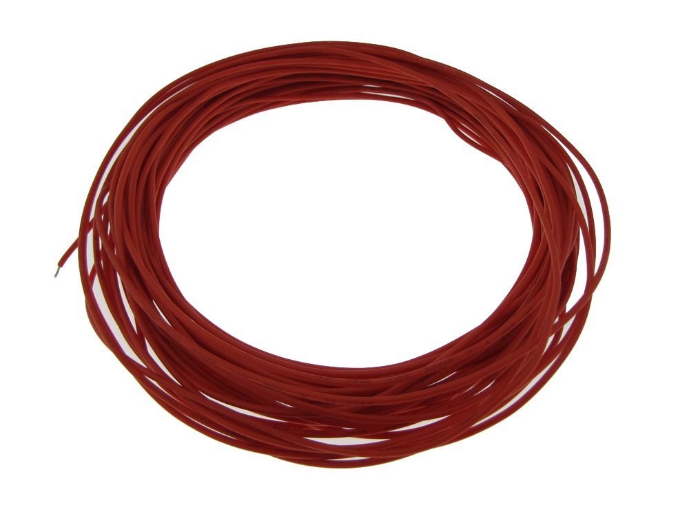 26AWG Copper Tinned Standard Hook Up Wire UL Style 1007/1569 – Red – 15FT
