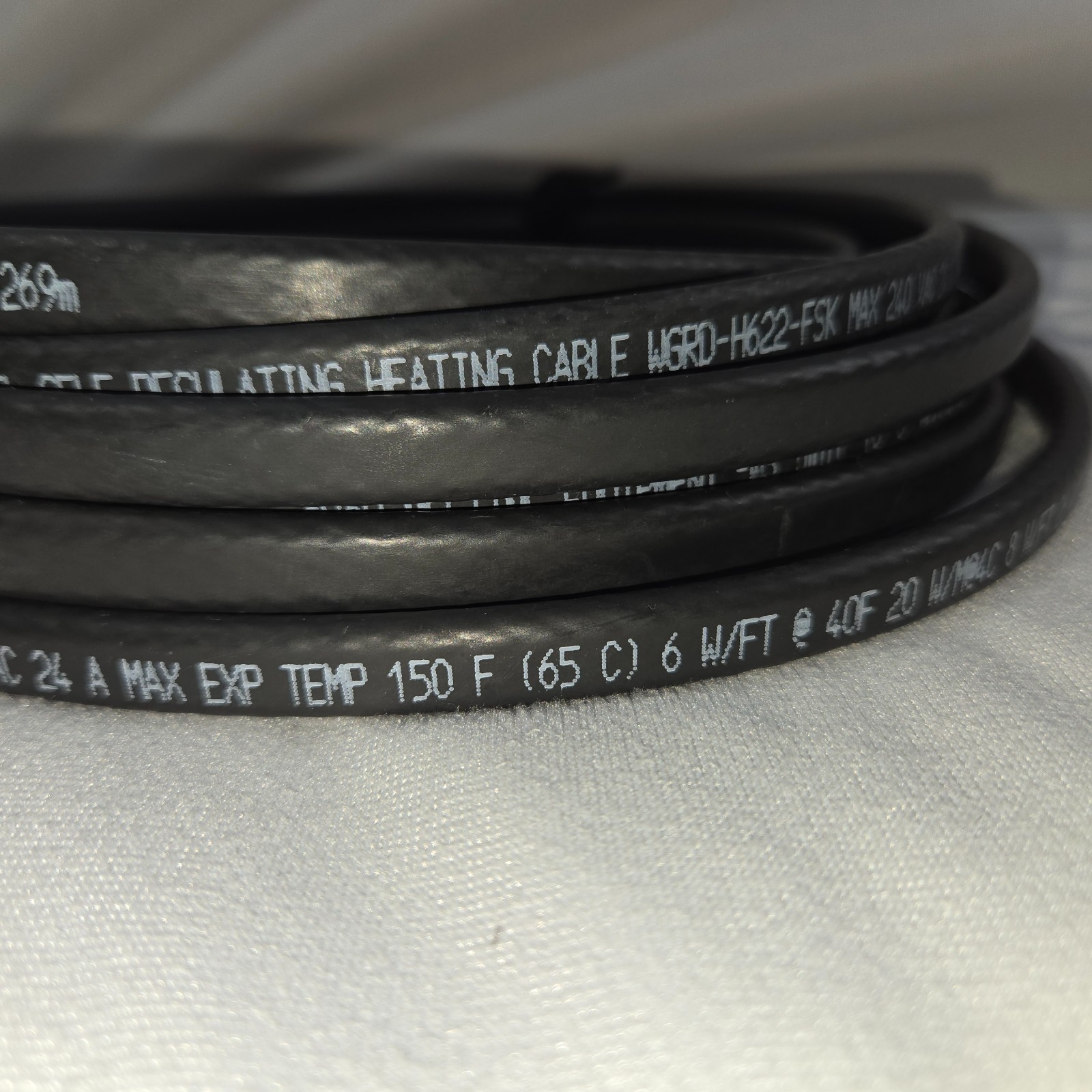 Raychem nVent Wintergard Self-Regulating Heating Cable 21.6′ H622 240V 24A Max