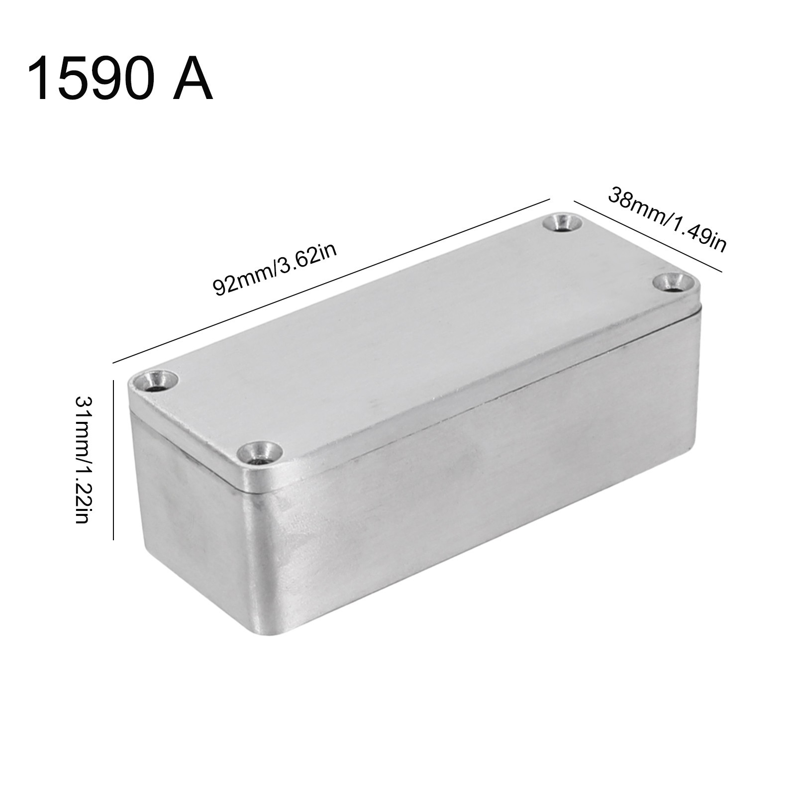 Silver Aluminum Box for Electric Instruments Industrial Metal Enclosure