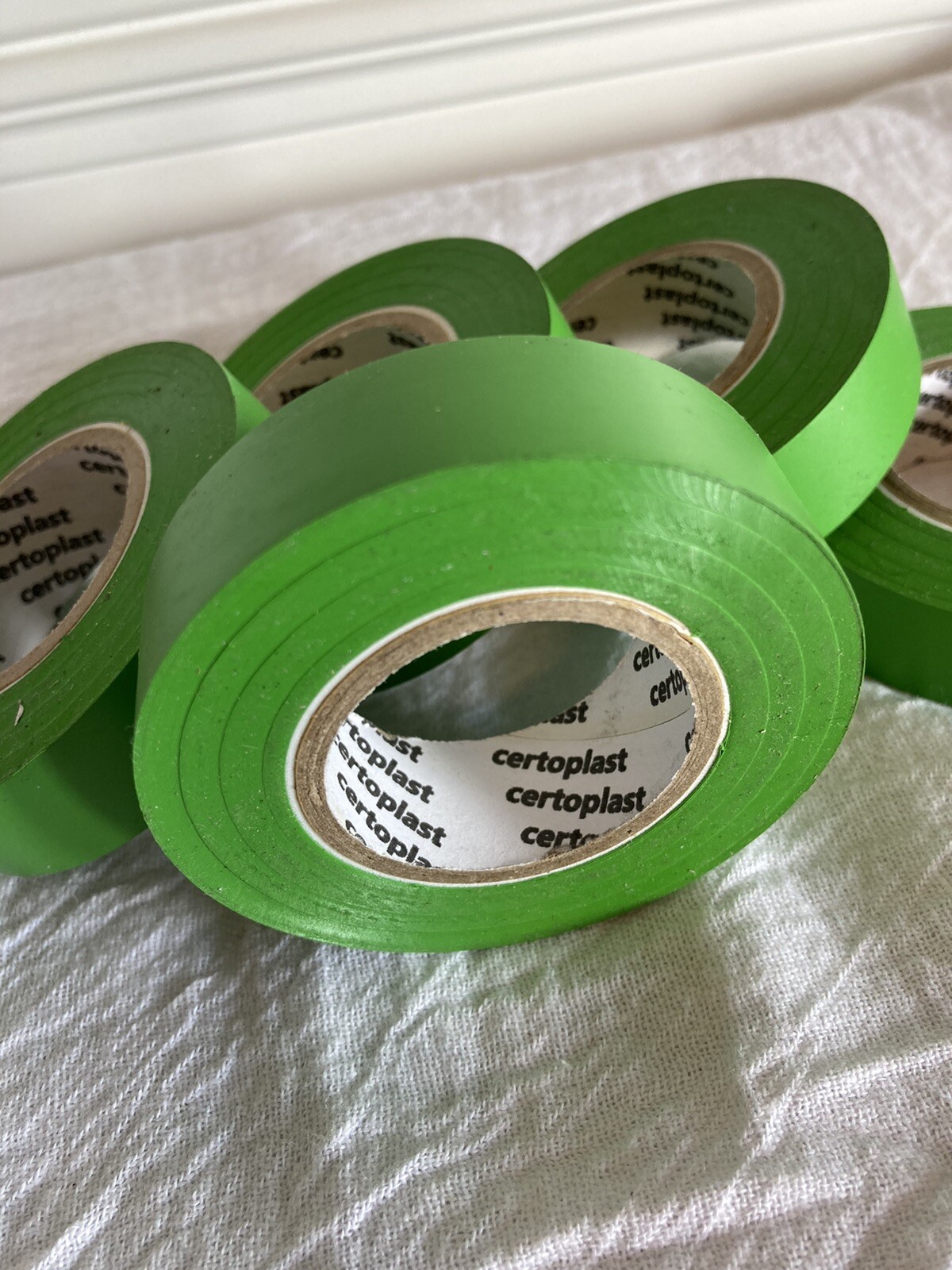 Certoplast Electrical Tape 20 Rolls of Green New with Free Shipping A5
