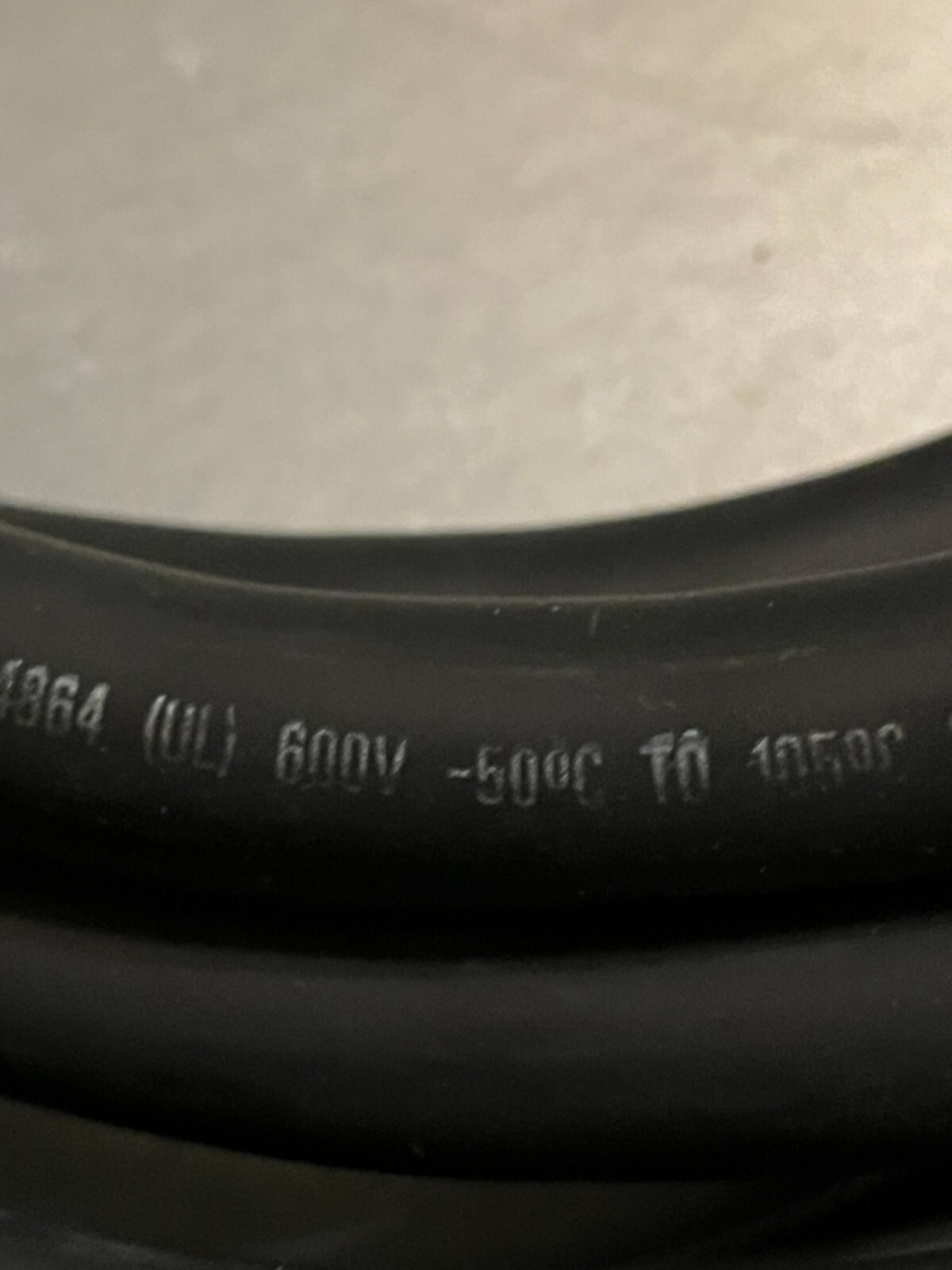 CEILING DROP Cable 15 FOOT Seoprene 105 12 AWG 600V 3/C w/ 4 Way Outlet WATER R