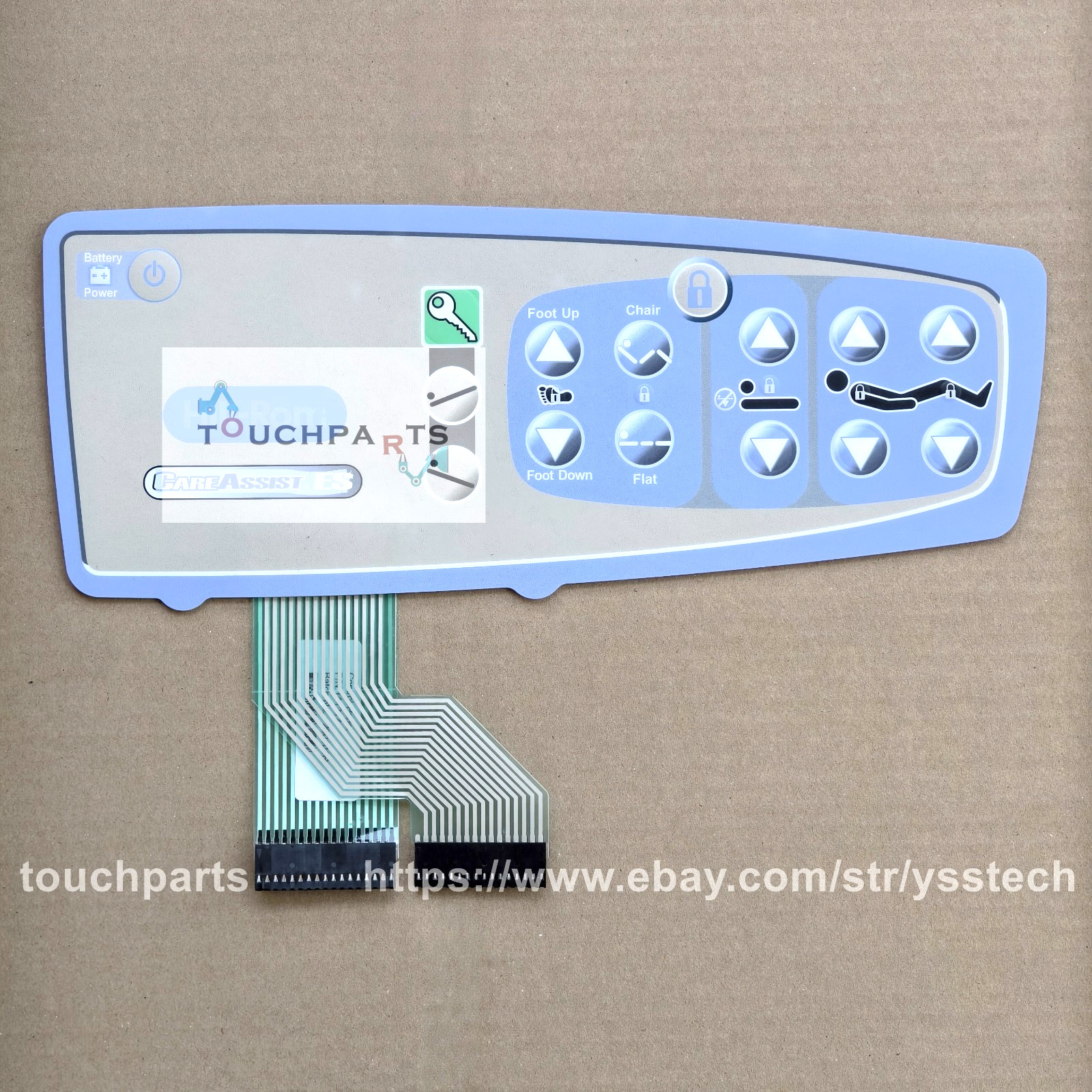 Control Panel for Hill-Rom CareAssist 141217 RH Caregiver Bed Controls