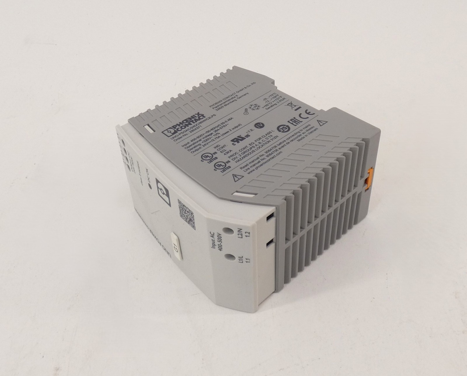 Phoenix Contact UNO-PS-2AC/24DC/90W/C2LPS 2904371 Power Supply