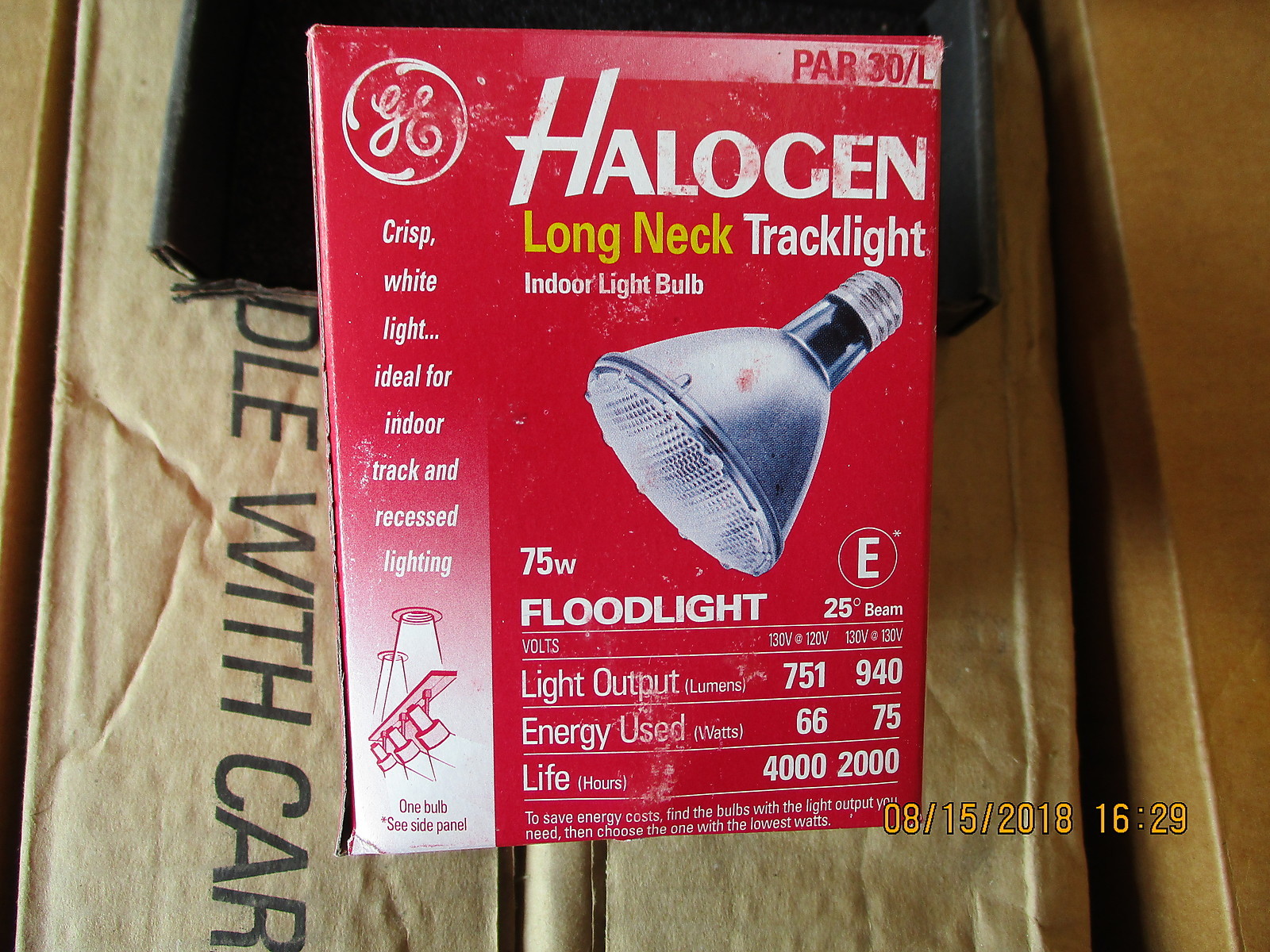 11131 GE Lighting Long Neck Flood – Halogen – 3,000 Life BRAND NEW! LOT OF 15