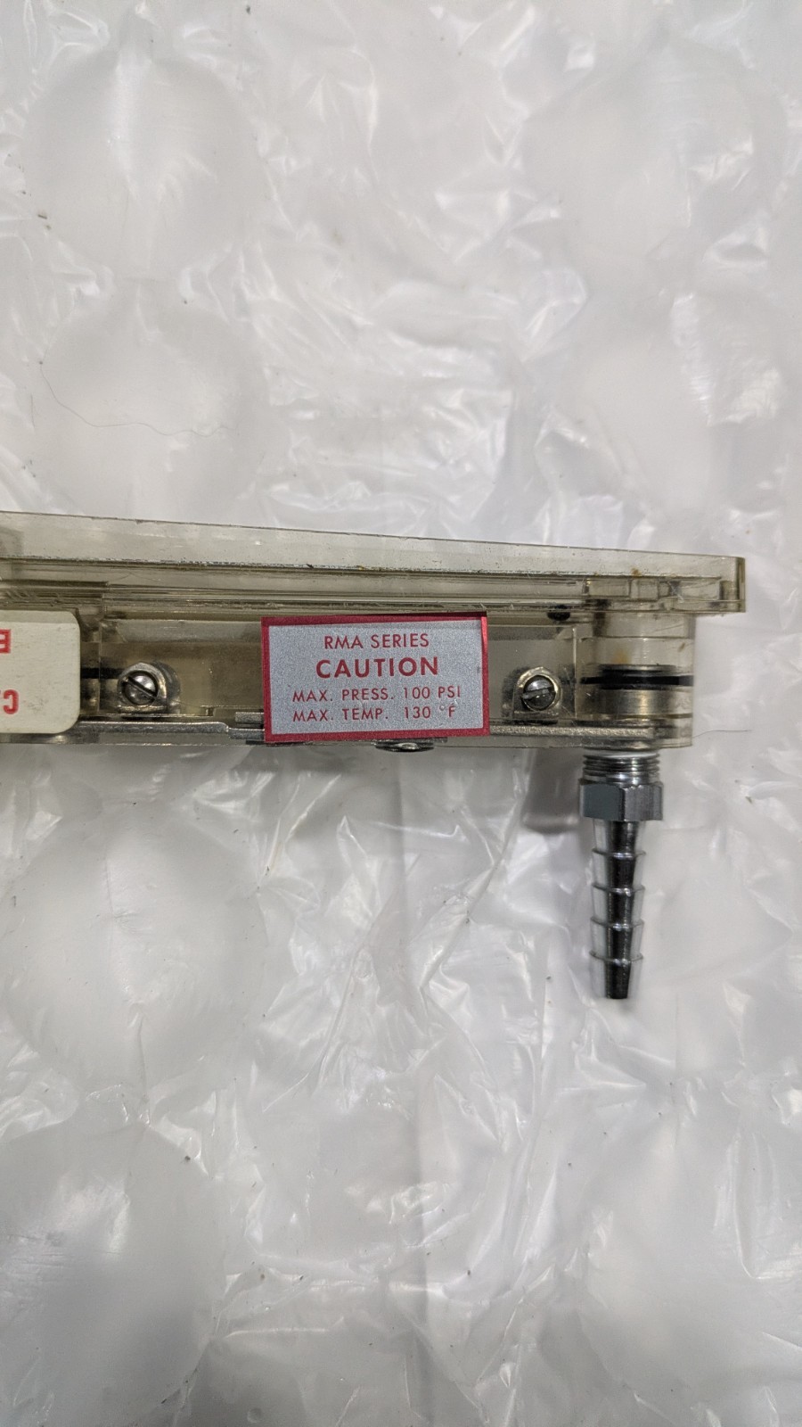 DWYER RMA SERIES CC/ MIN AIR 0- 50 GLASS FLOW METER FLOAT FLOWMETER