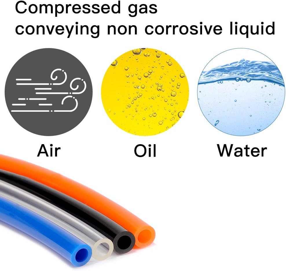 Polyurethane Flexible Tubing Pneumatic PU Pipe Tube Hose – Air Chemical Fuel Oil