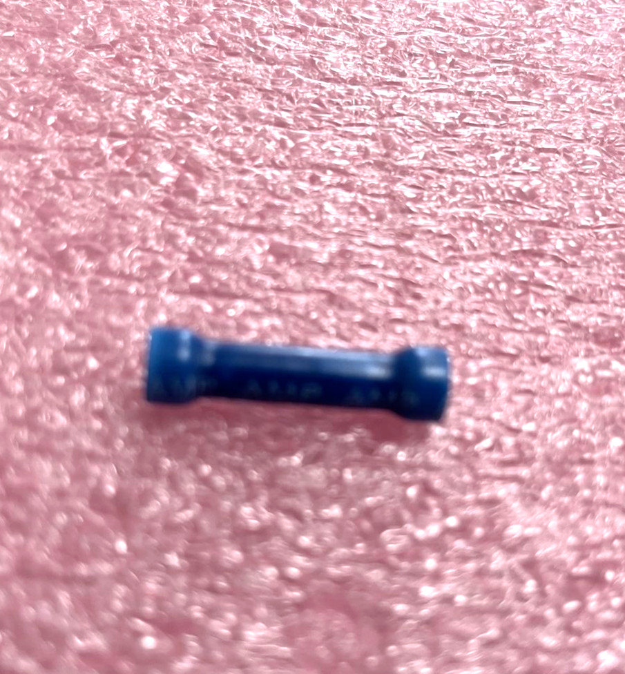 35244 TERMINAL BUTT SPLICE INLINE CONNECTOR CRIMP 14-16 AWG BLUE(LOT OF 25)