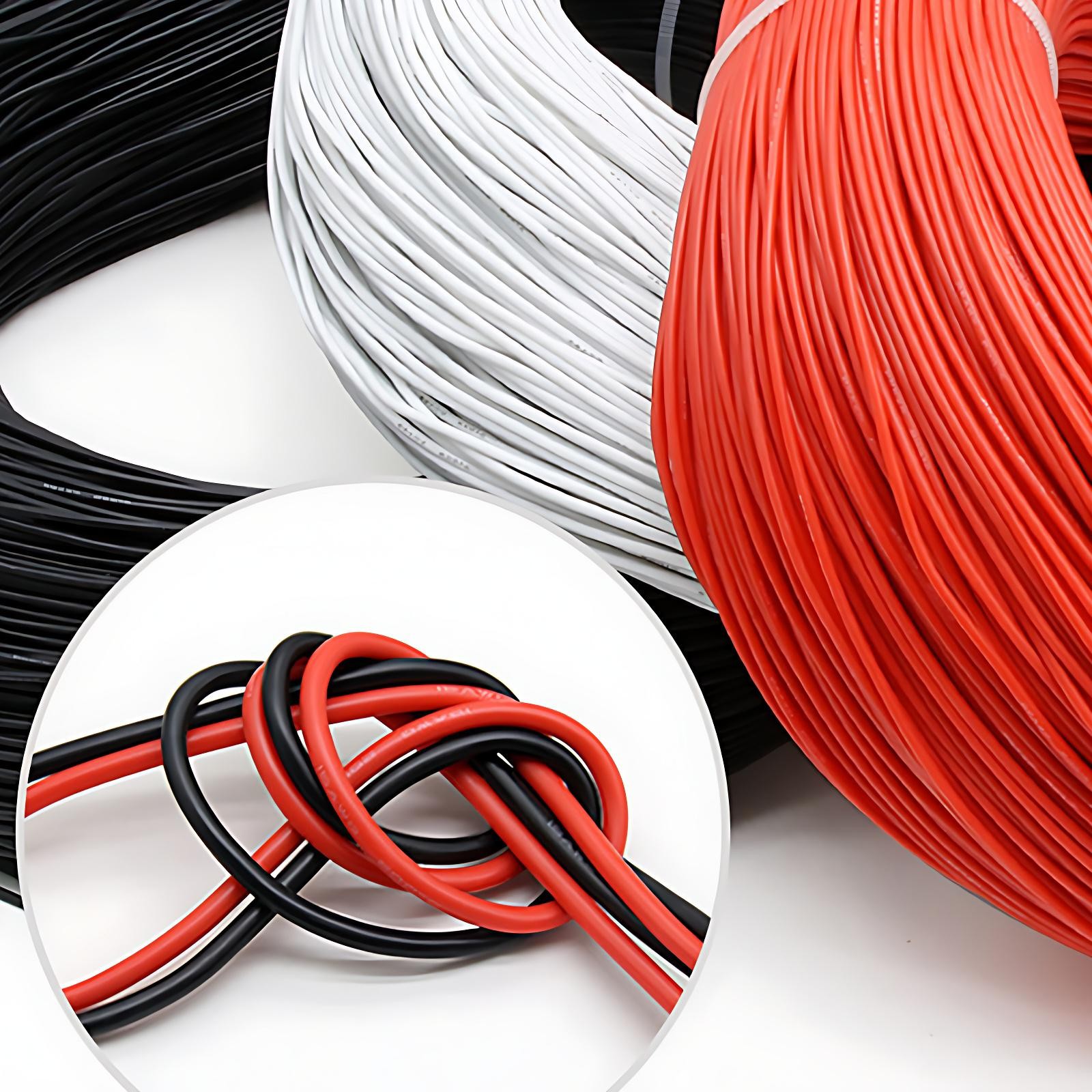 Flexible Soft Silicone Wire Cable 6/8/10/12/14/16/18/20/22/24/26/28/30 AWG