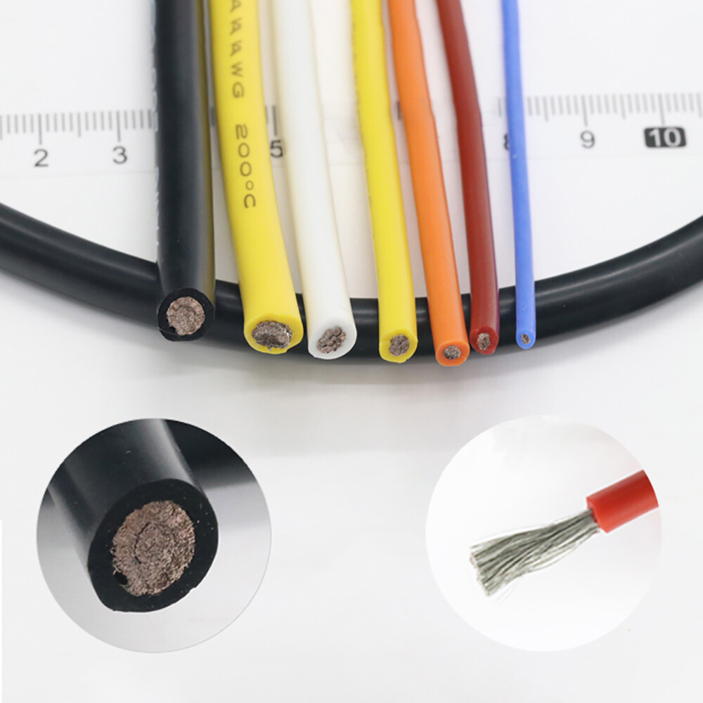 Ultra-Flexible 2-17 AWG Silicone Test Wire, Tinned Copper, Multi-Color Options