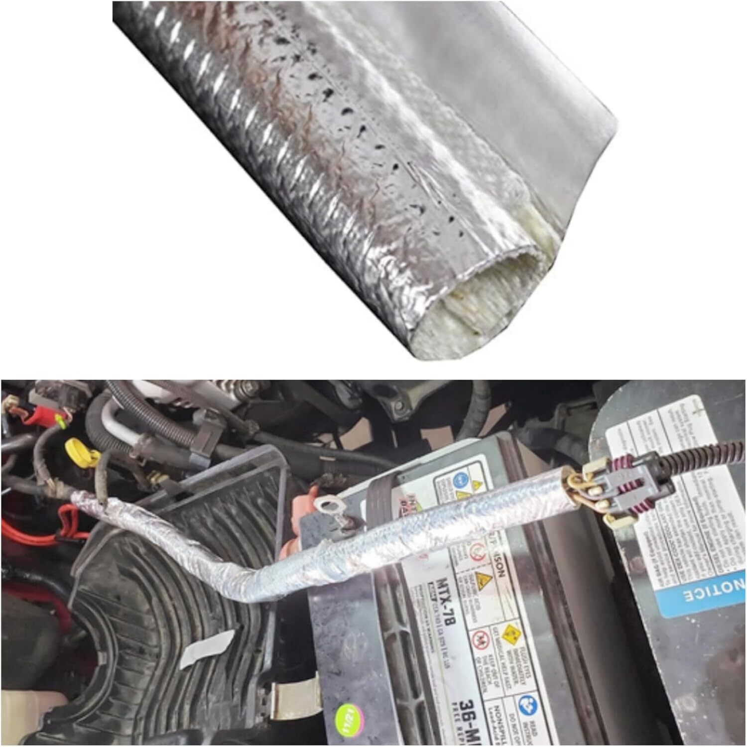 Self-wrap Heat Shield Sleeve Thermal Reflective High Tempe for Cable Wire Hose