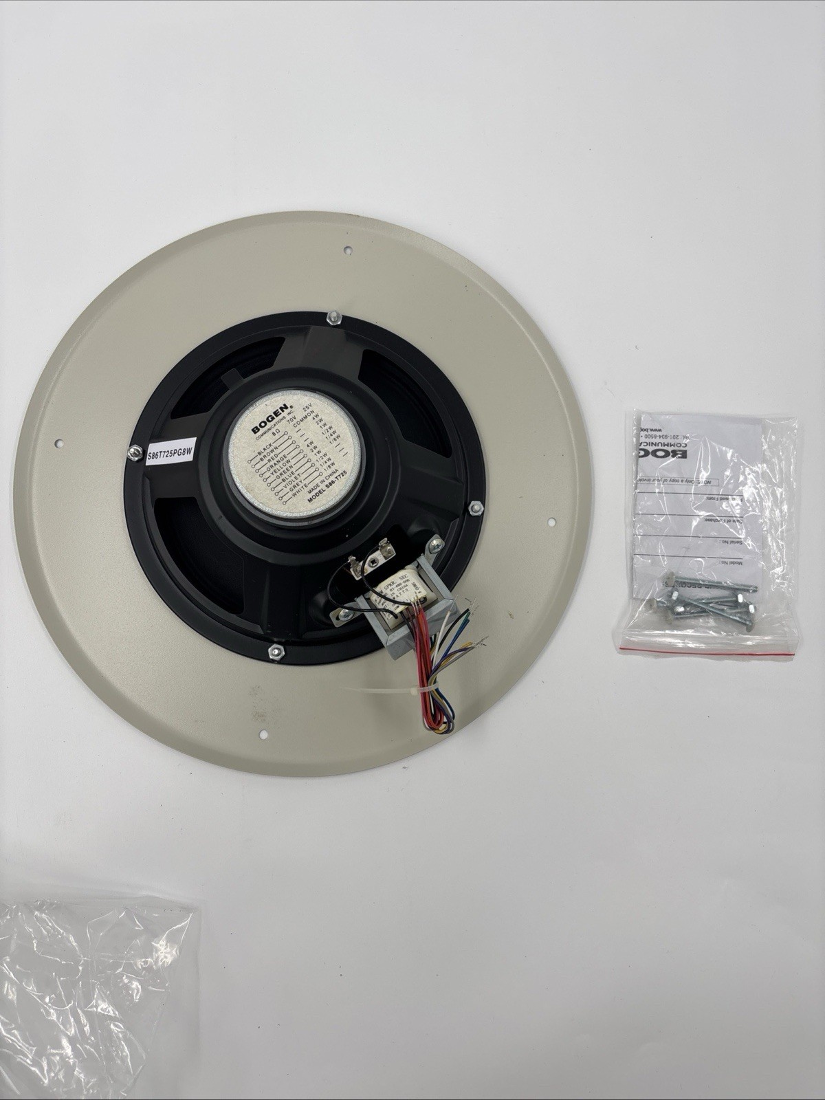 Bogen S86T725PG8W Speaker CEILING UPC 765368480894 – Speaker Grille Assembly
