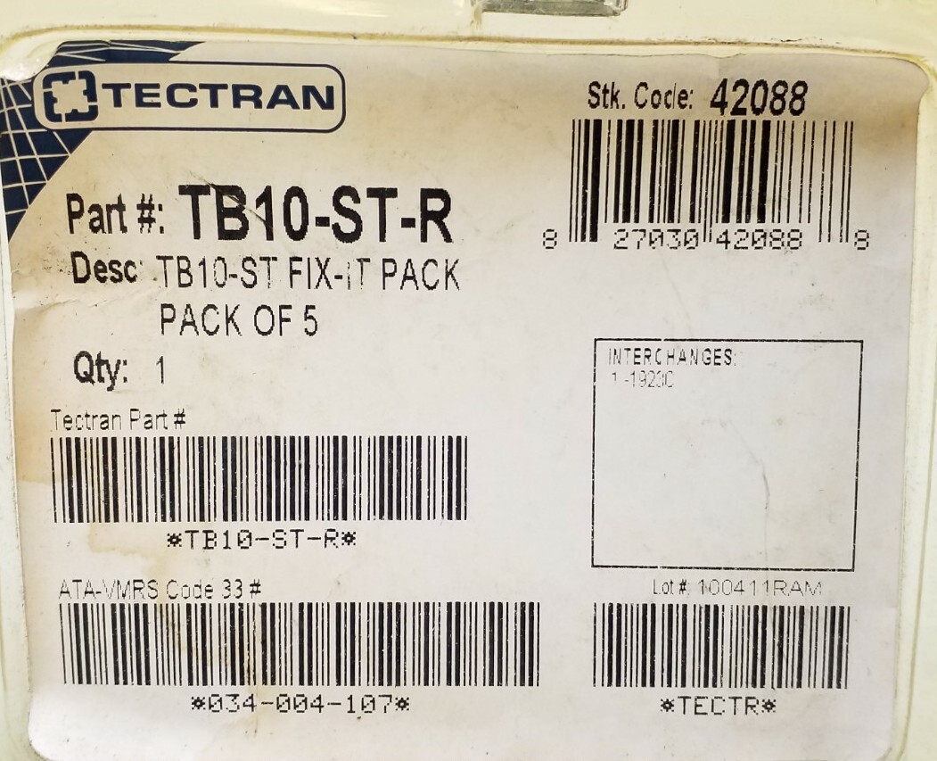 TB10-ST-R Tectran 16-14Ga. Blue Shrink Terminals Qty.5 Free Shipping