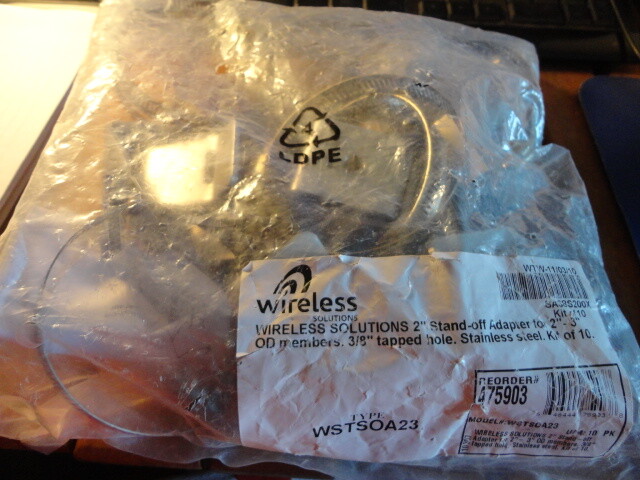 WIRELESS SOLUTIONS 2″ STAND OFF ADAPTOR BAG OF 10