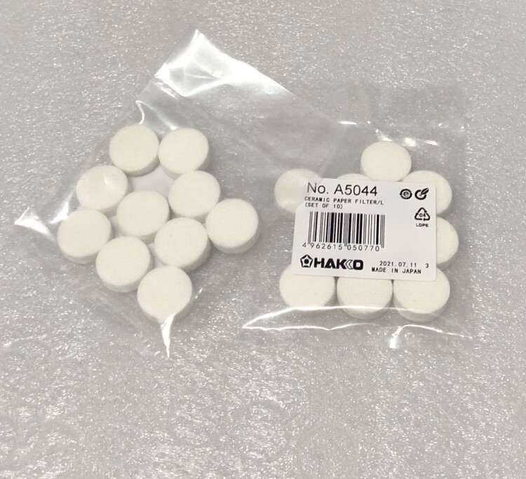 10pcs / package A5044 For HAKKO Ceramic Paper Filter Replacement to A1033