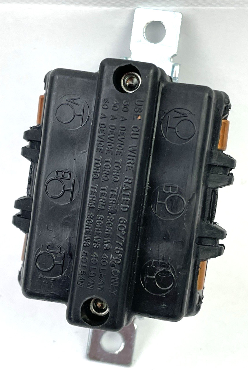 Pass & Seymour 7862 60A 2Pole Manual Control Switch, 600VAC