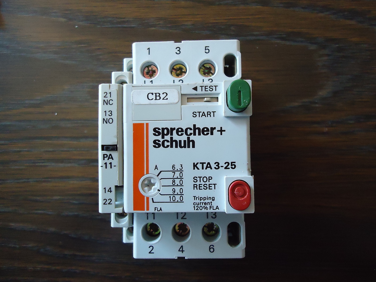 SPRECHER+SCHUH KT3-25-PA-11 MOTOR STARTER MADE IN SWITZERLAND