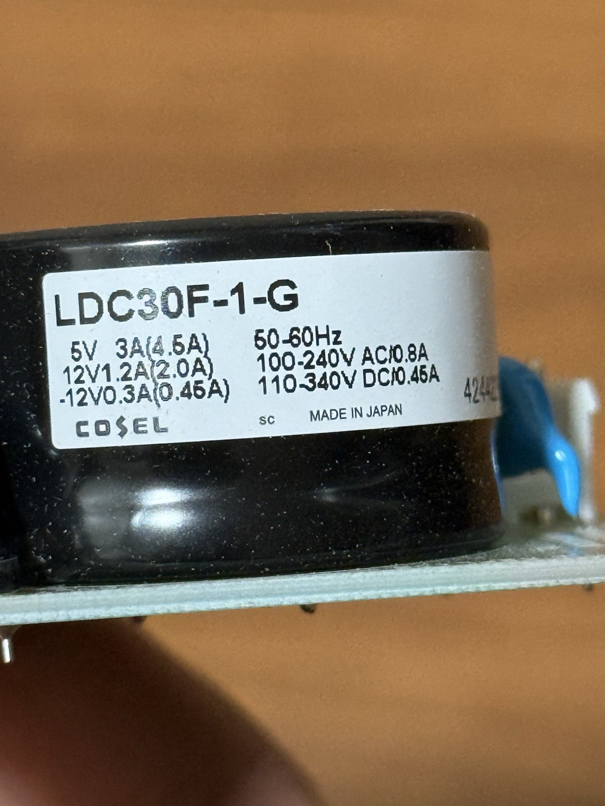 Cosel LDC30F-1 LDC30F1-G Power Supply 5V 3A(4.5A) 12V1.2A(2.0A) -12V0.3A(0.45A)