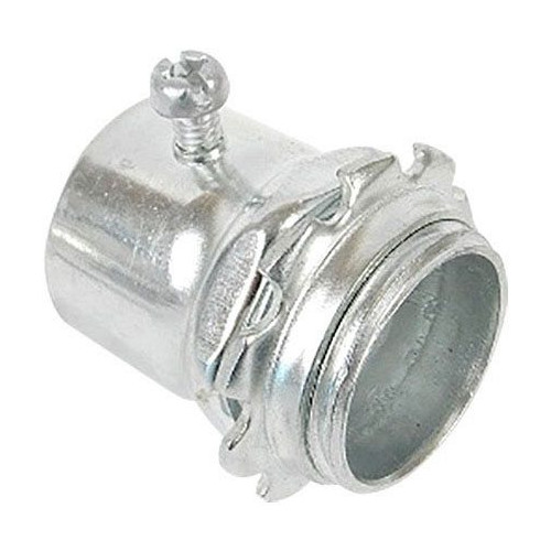 Allied SC100RKON, 1″, Steel, Set Screw, EMT Conduit Connector, 1 pc