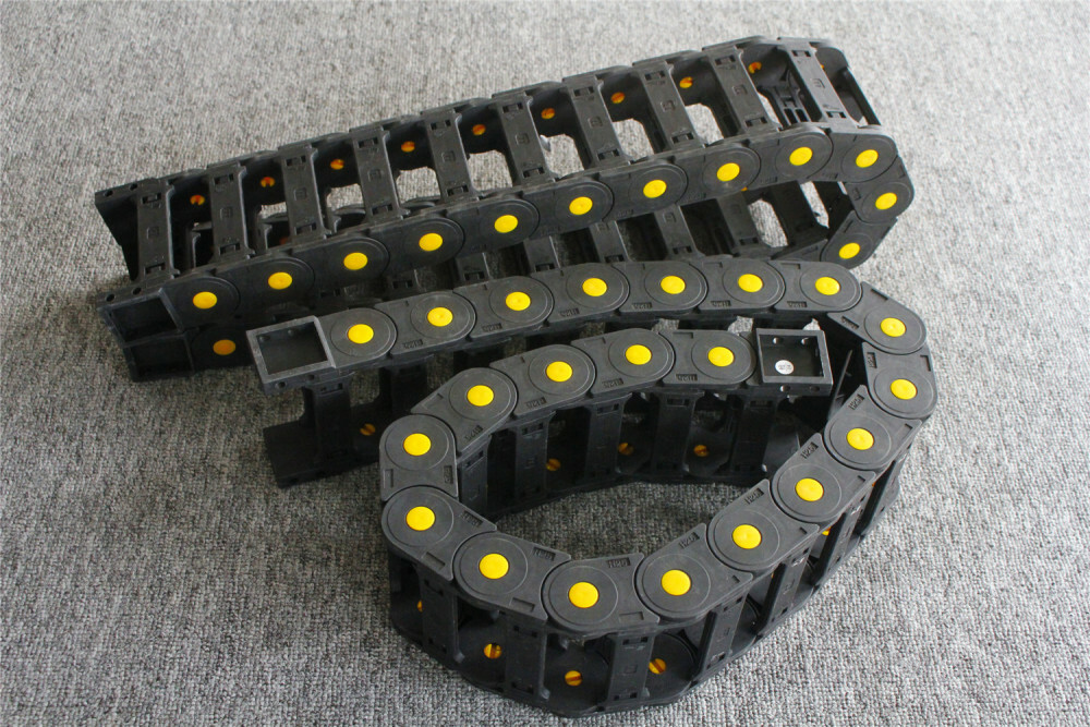 2PCS Nylon Drag Chain Cable Management Wire Carrier R28/38/55 Für 1M 2M CNC