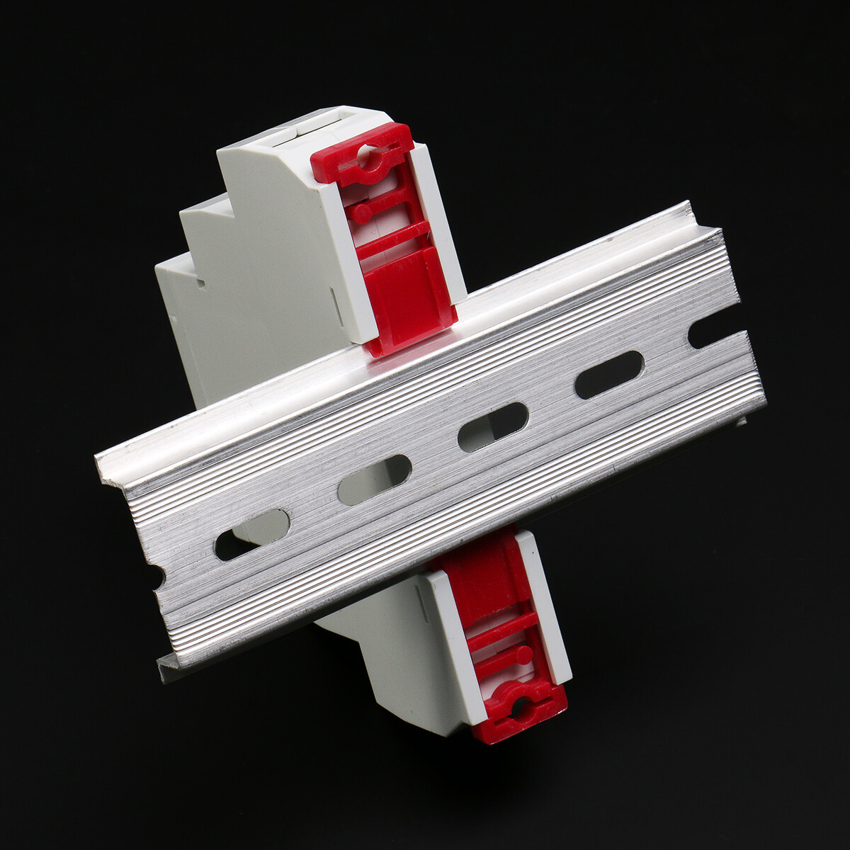 GEYA 35mm Width Din Rail Aluminum Alloy Slotted Rail 10cm 15cm 20cm 30cm Length