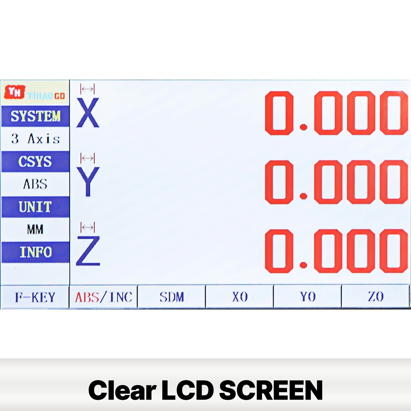 LCD Digital Readout DRO Linear Kit Glass Scales Encodor for 9×42 Bridgeport Mill