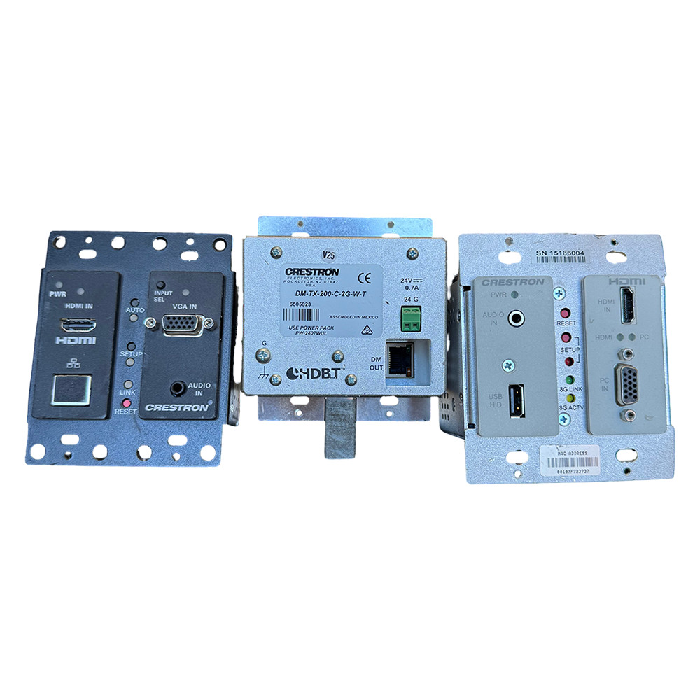 Crestron DM Wall Plate Transmitter Lot HDMI VGA HDBaseT DM 8G+ DM Lite CAT5e