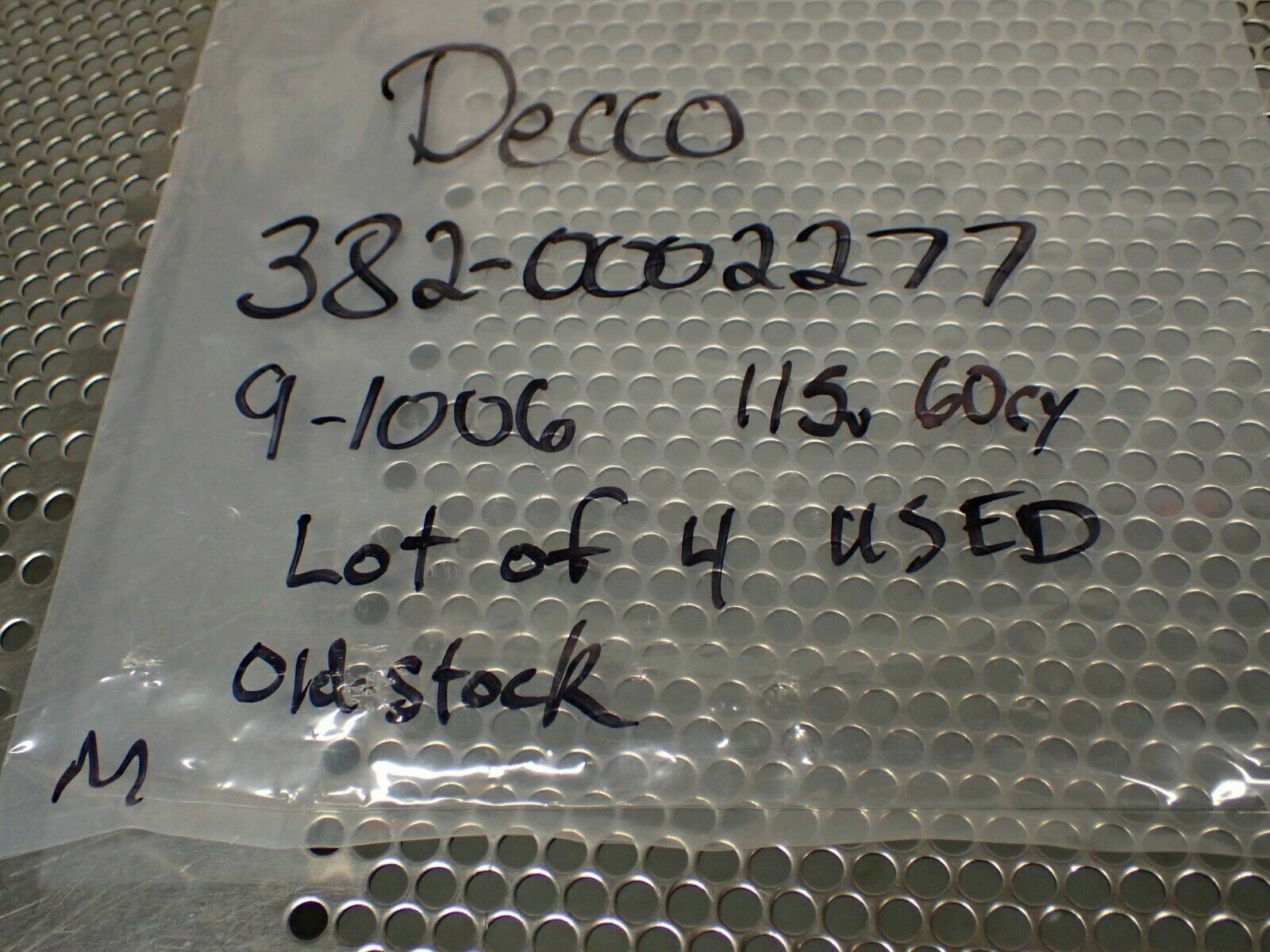 DECCO 382-0002277 9-1006 115V 60Cy Coils Used With Warranty (Lot of 4)