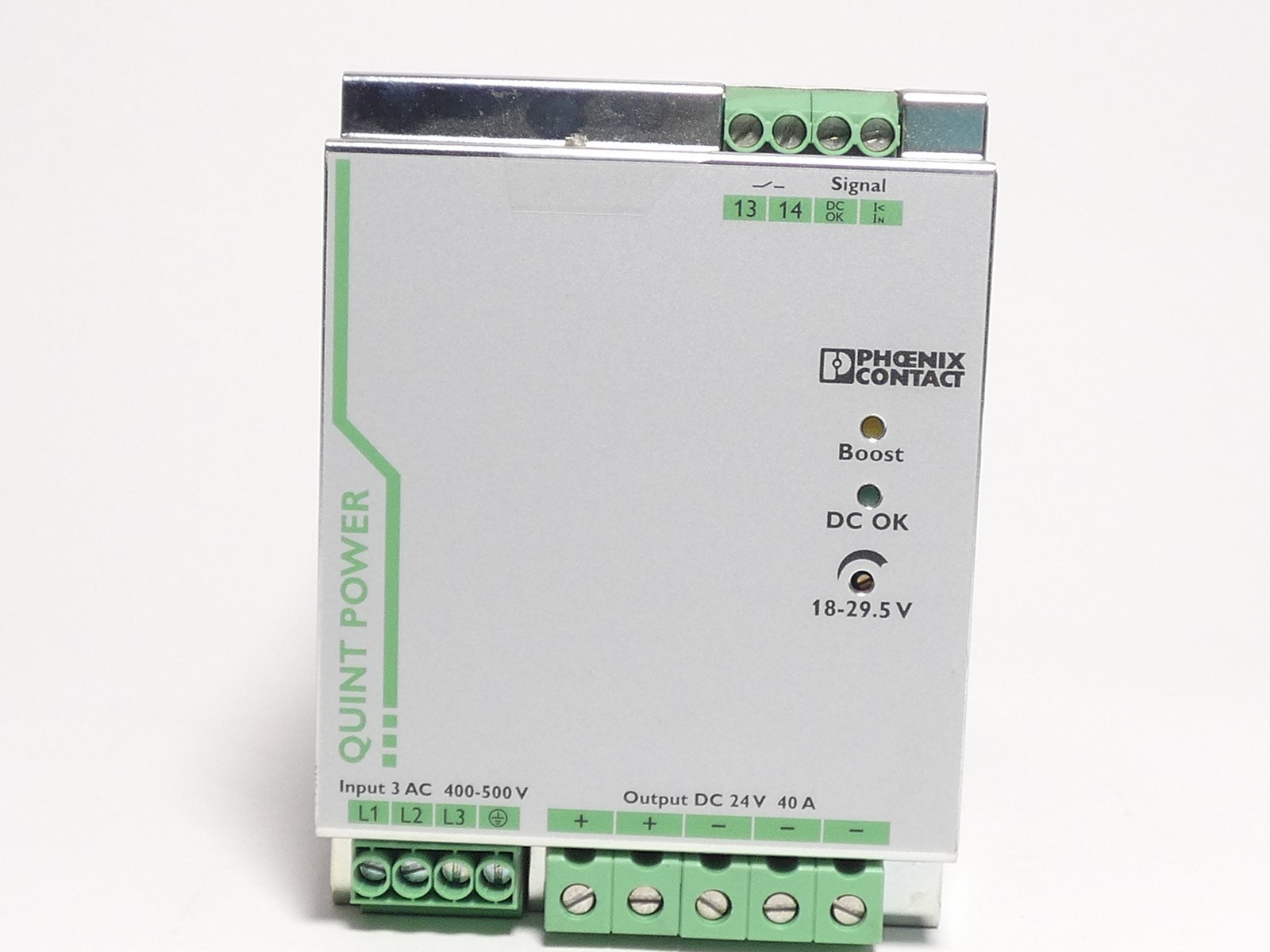 Phoenix Contact 2866802 QUINT-PS/3AC/24DC/40 DIN-Rail Mount Power Supply