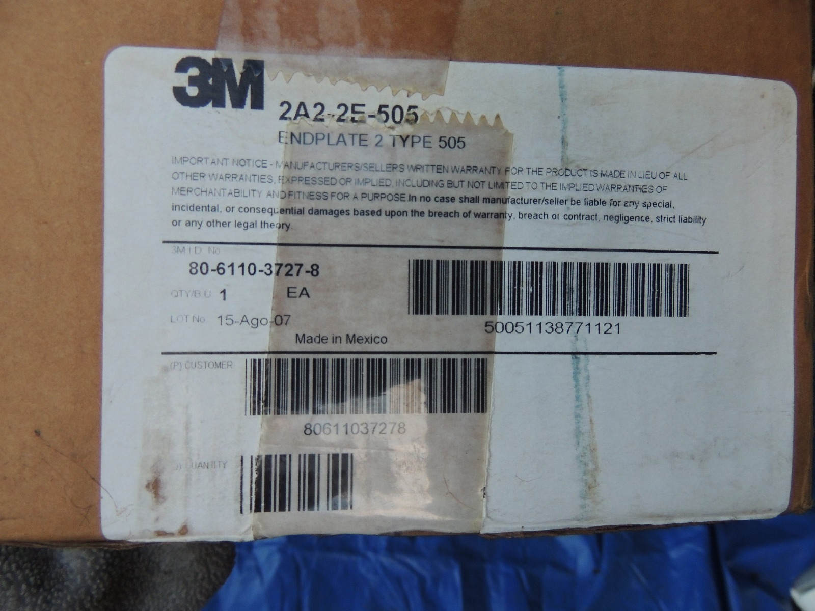 3M PSI 2A2-2E-510 ENDPLATE 2 TYPE 510 CABLE SPLICE CLOSURE KIT NIB
