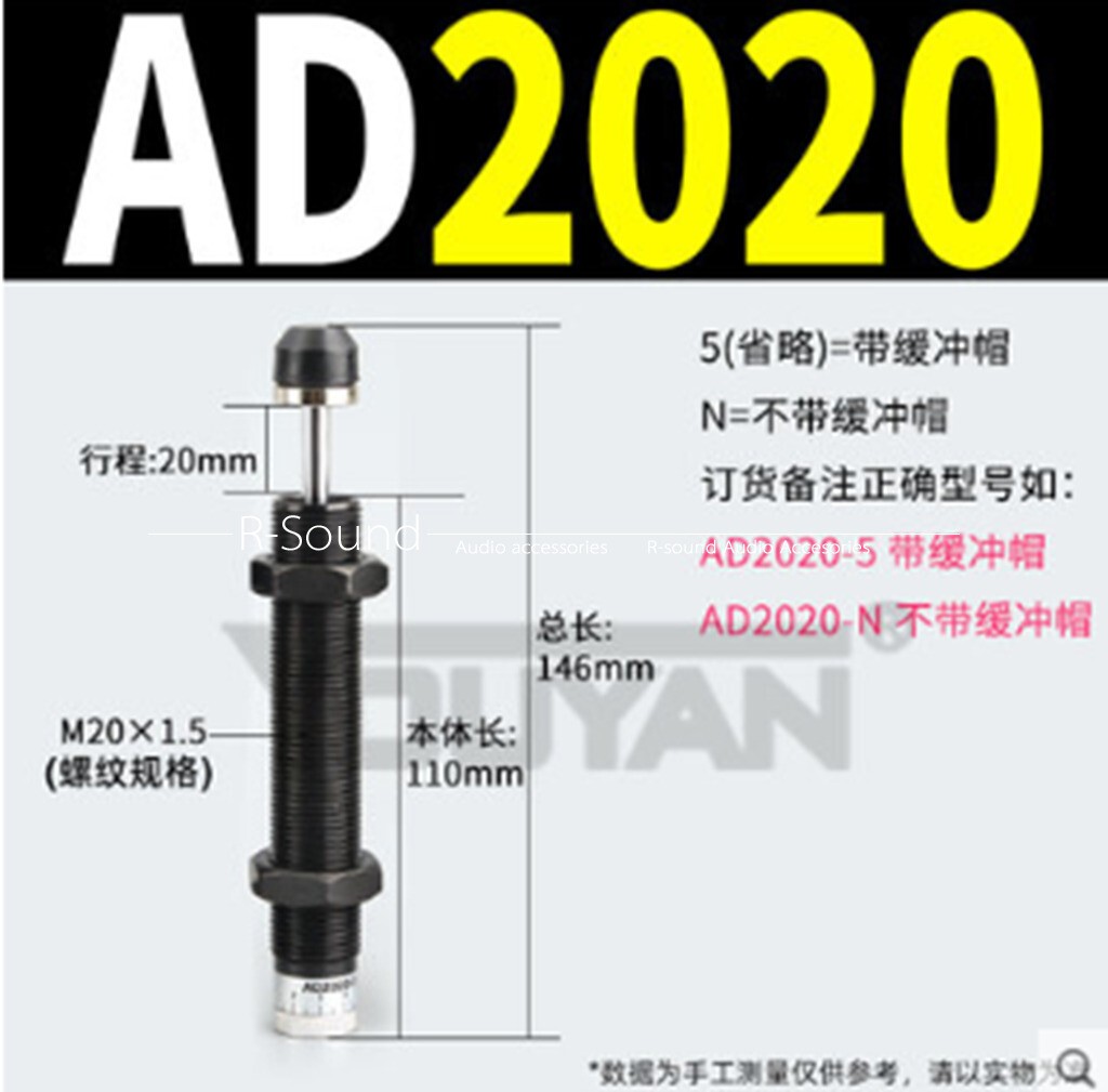 1pc Stroke Oil Pressure Hydraulic Shock Absorber Shock Absorber AD1410-2580-2725