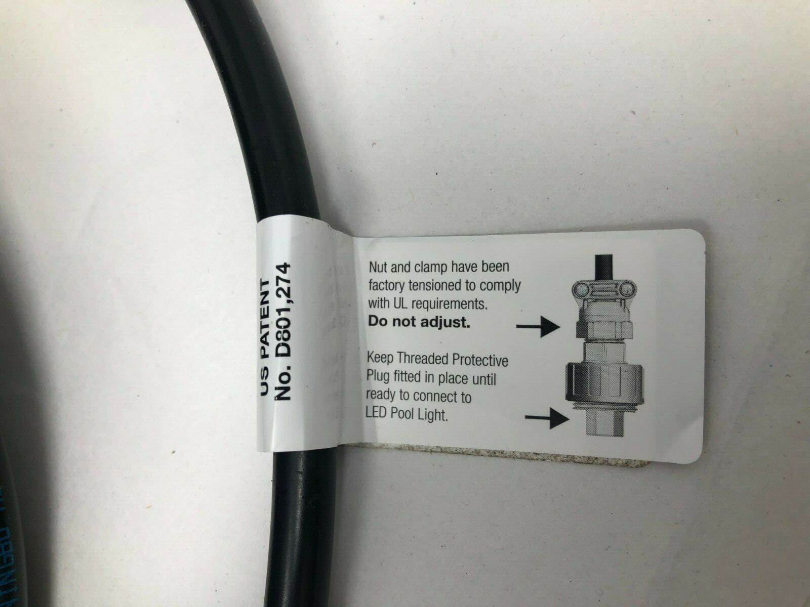 Blue Square STOW 60C VW-1 18AWG 2C E257497 600V 100′ LED Pool Cable ONLY