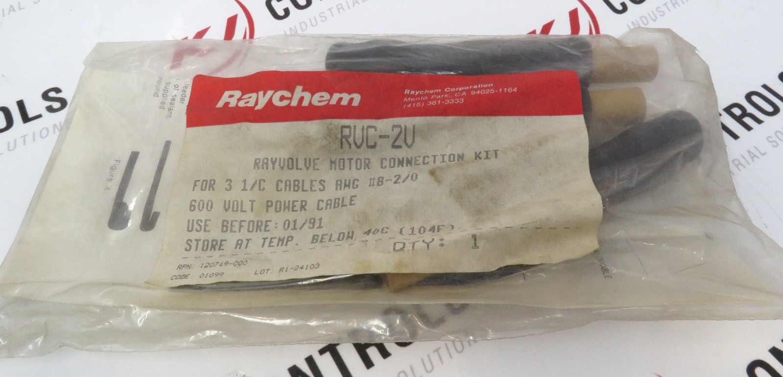 Raychem RVC-2V 120749-000 Rayvolve Motor Connection Kit for 3-Conductor Cables